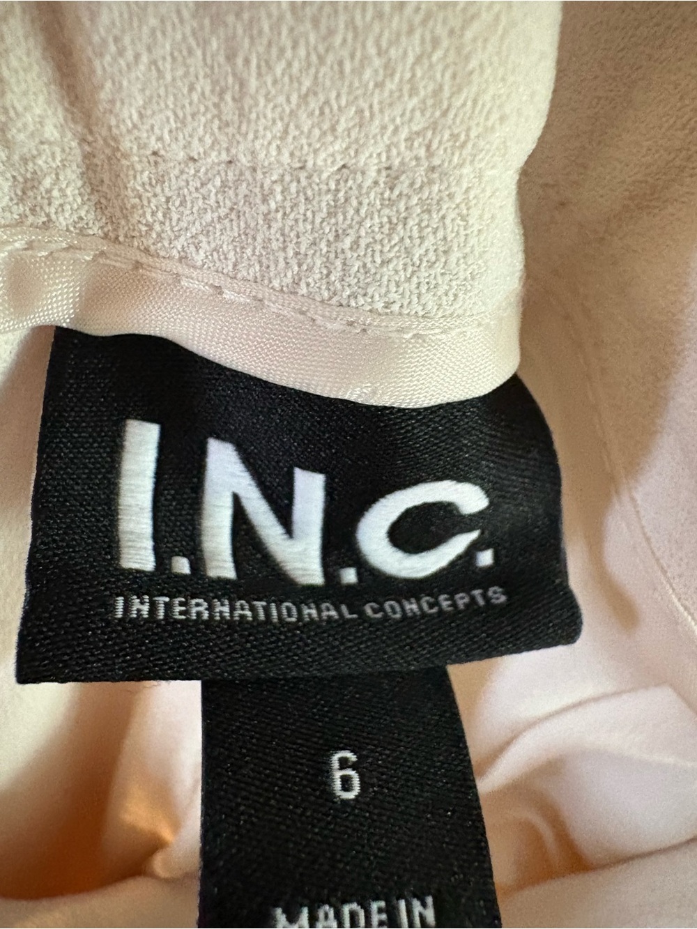 I.N.C. International Concepts Cream pants  - Size 6